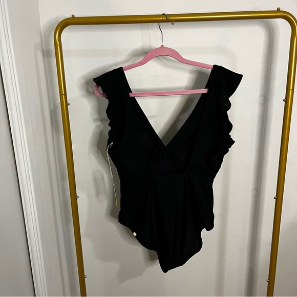 Summersalt Women's The Ruffle Backflip Swimsuit in Black Size 14 - Picture 7 of 12